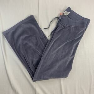 Vintage Y2K Nike Adult Size XL Blue Velvet Sweatpants Embroidered Nike Swoosh